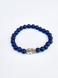 Bracelet • Lapis lazuli (6 mm) with elephant bead