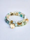 Matching bracelets • Amazonite