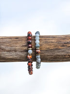 Matching bracelets • Jade & Leopard Jade
