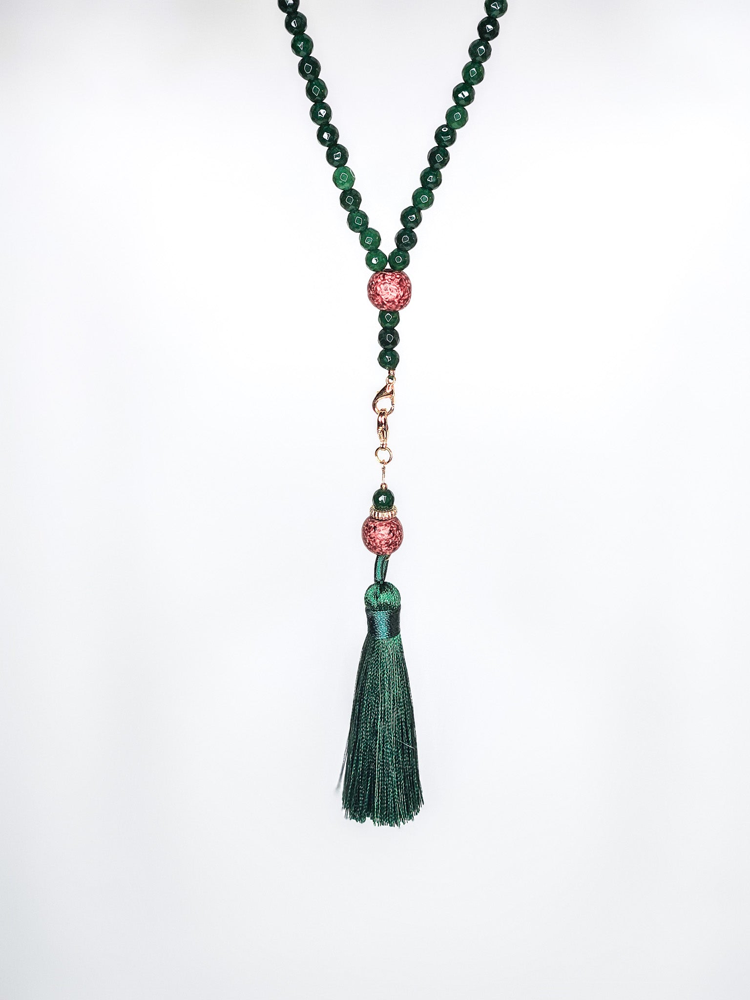 Tasbih 99 perles • Sakinah • Jade émeraude