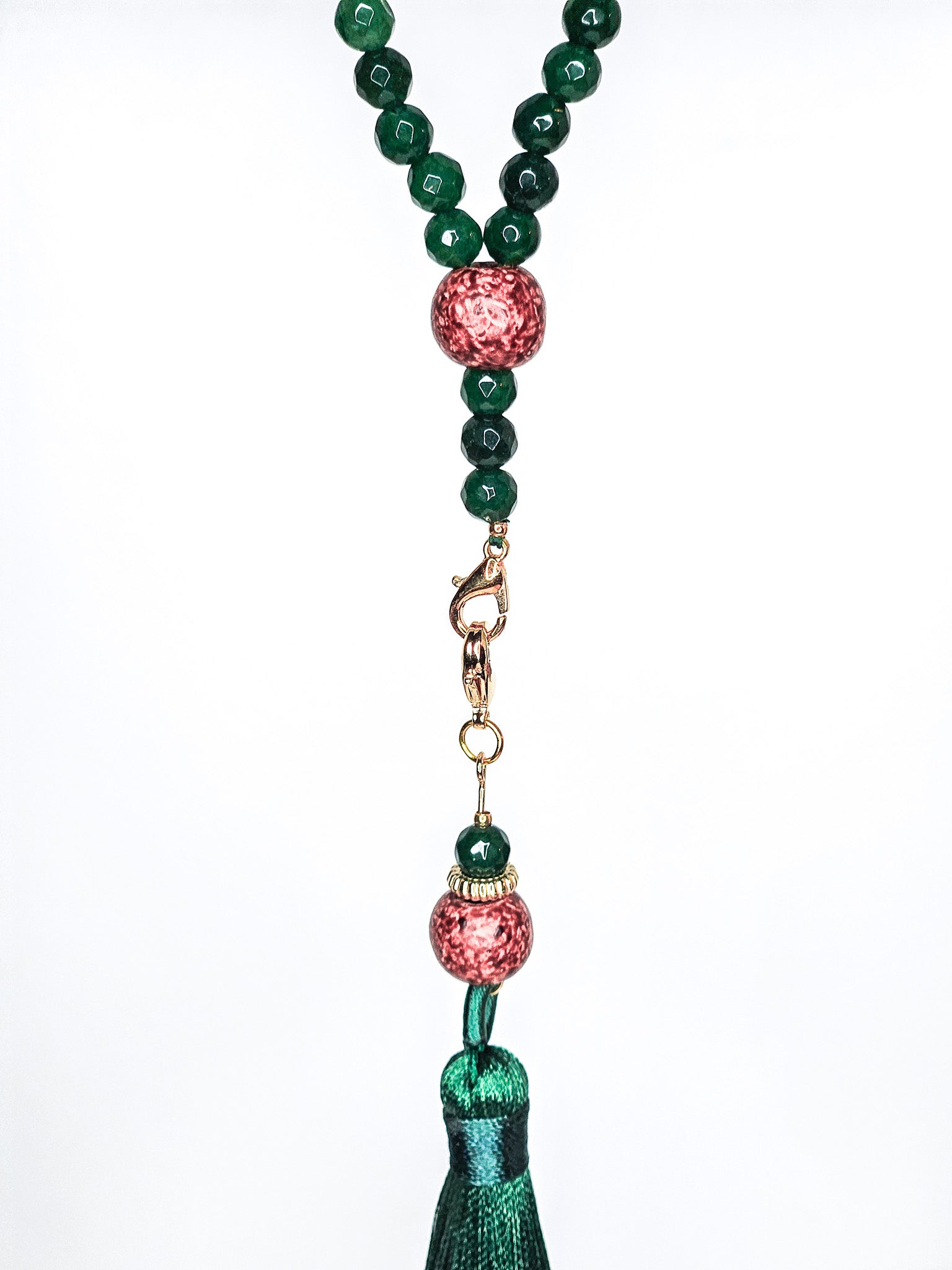Tasbih 99 perles • Sakinah • Jade émeraude