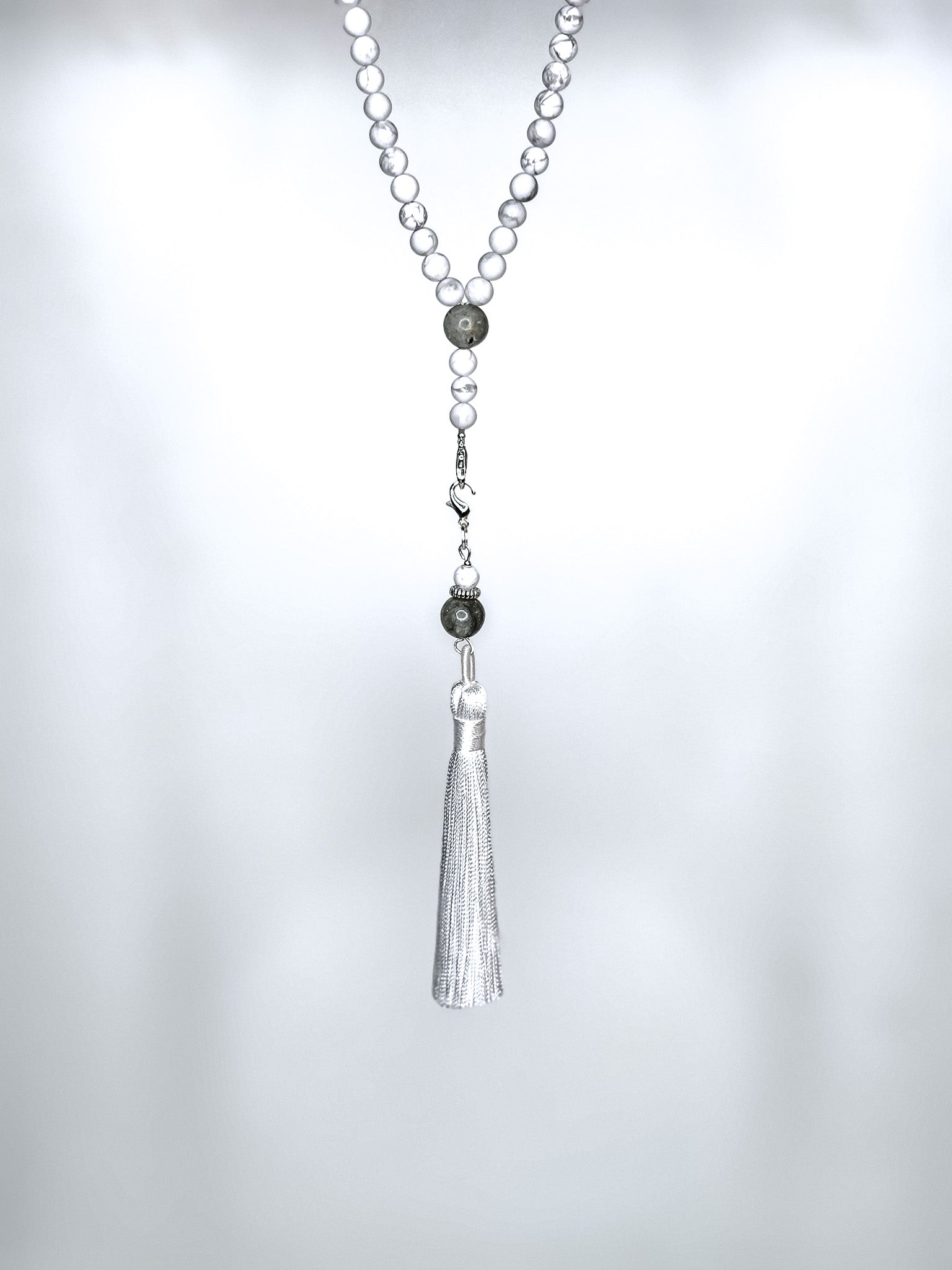 99-Bead Tasbih • Fajr • White howlite