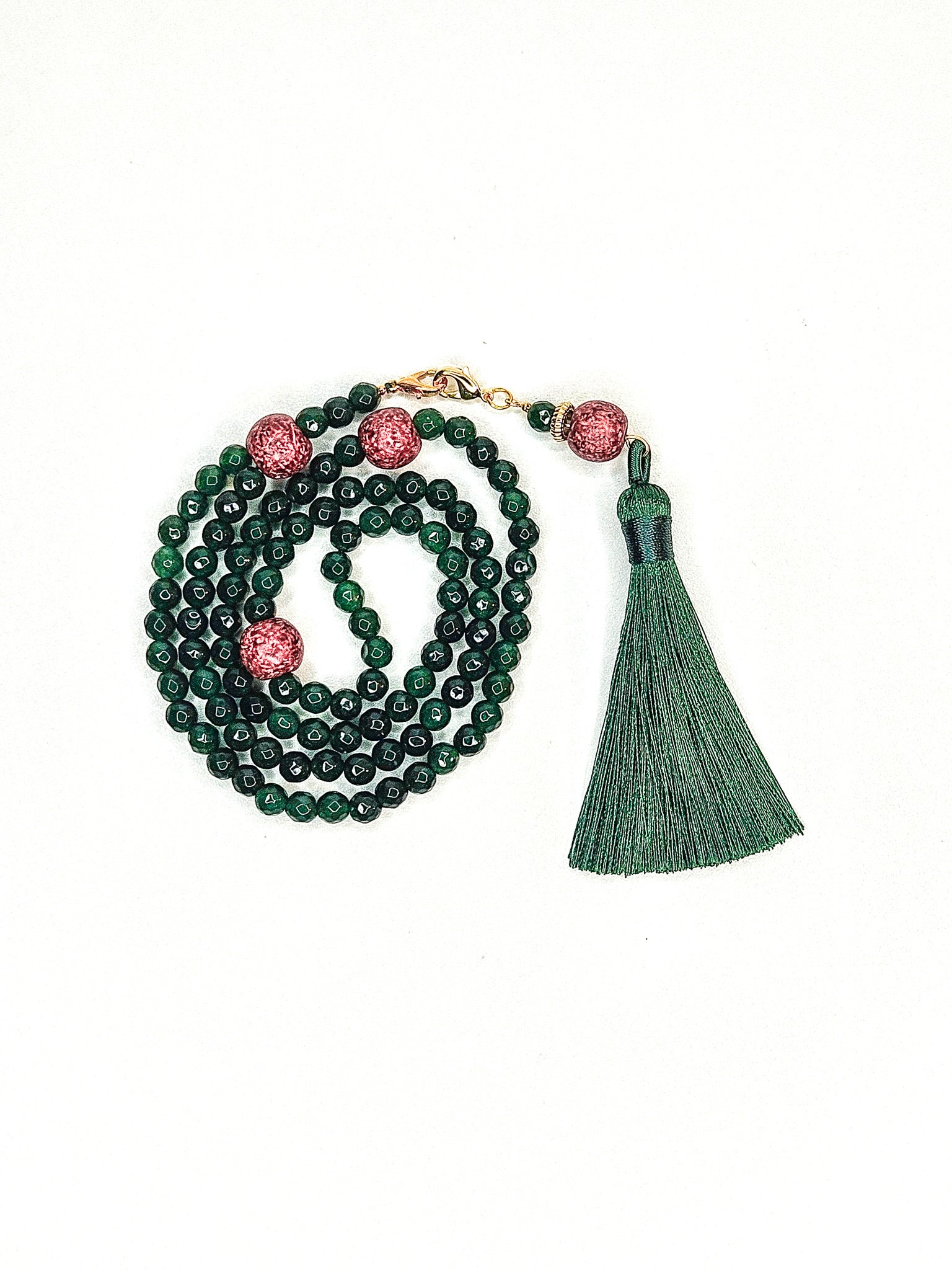Tasbih 99 perles • Sakinah • Jade émeraude