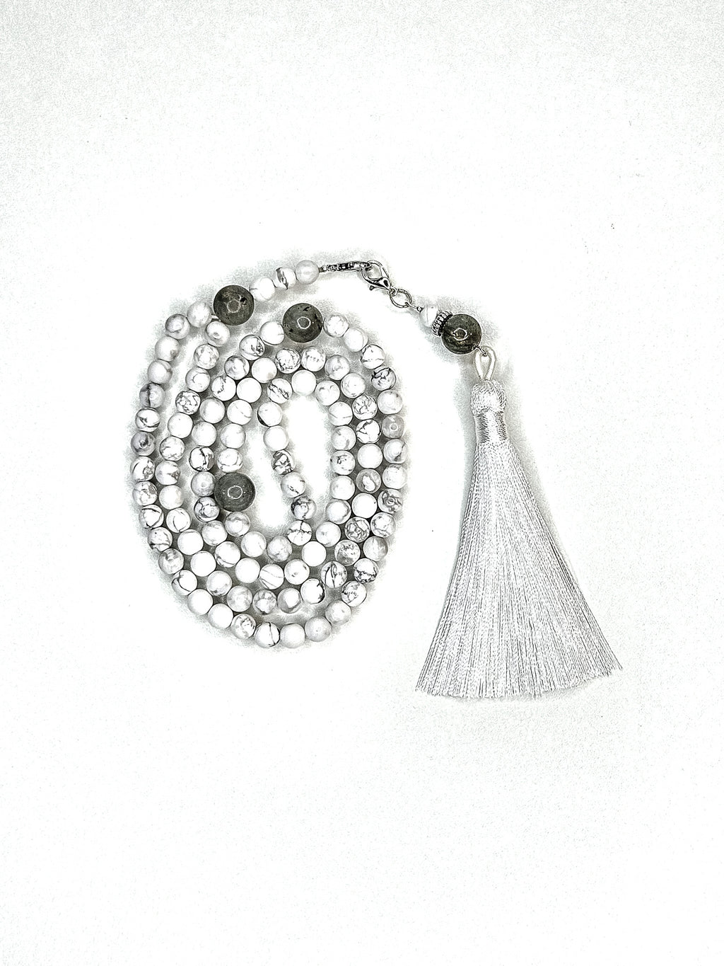 99-Bead Tasbih • Fajr • White howlite