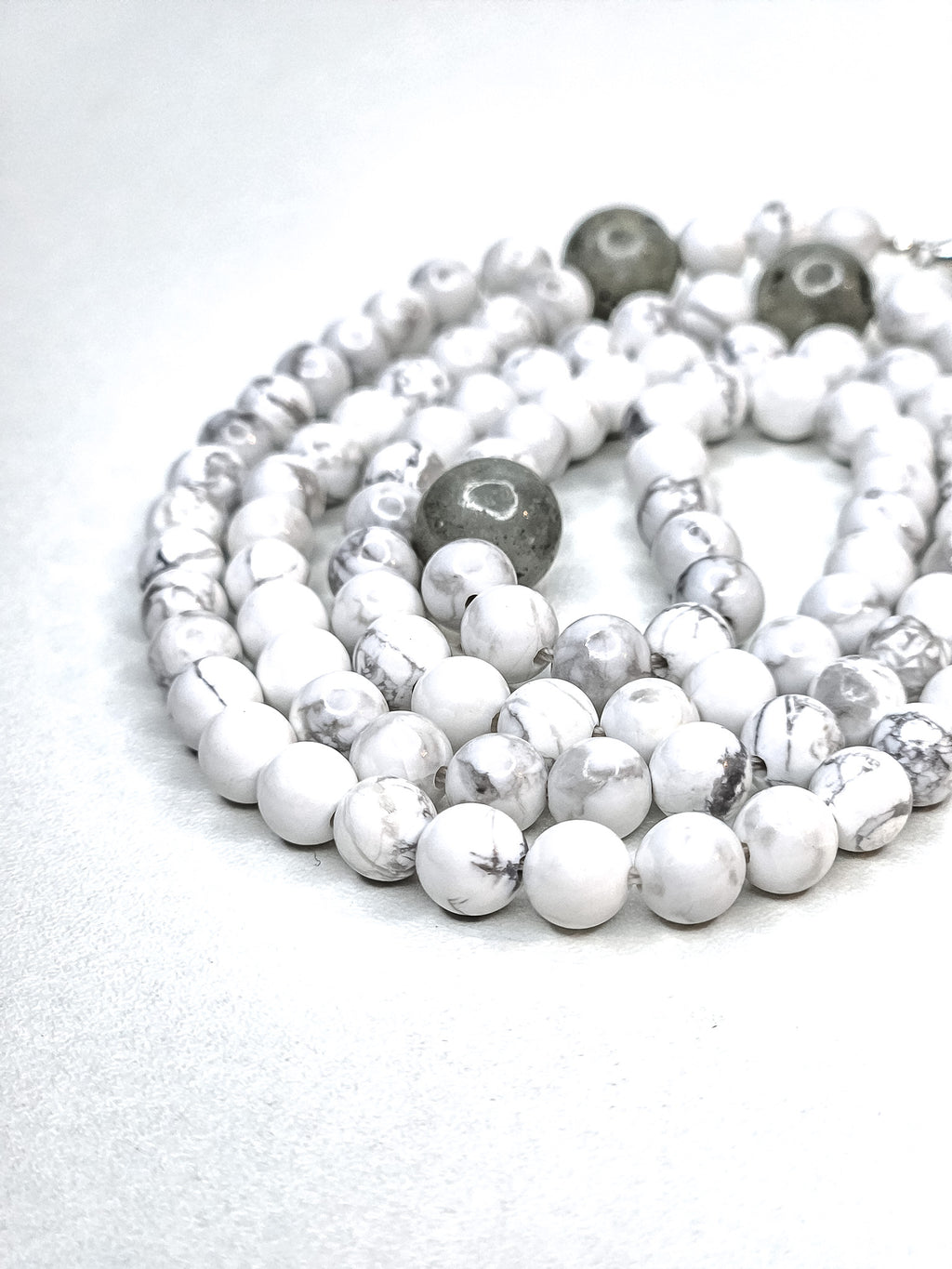 99-Bead Tasbih • Fajr • White howlite