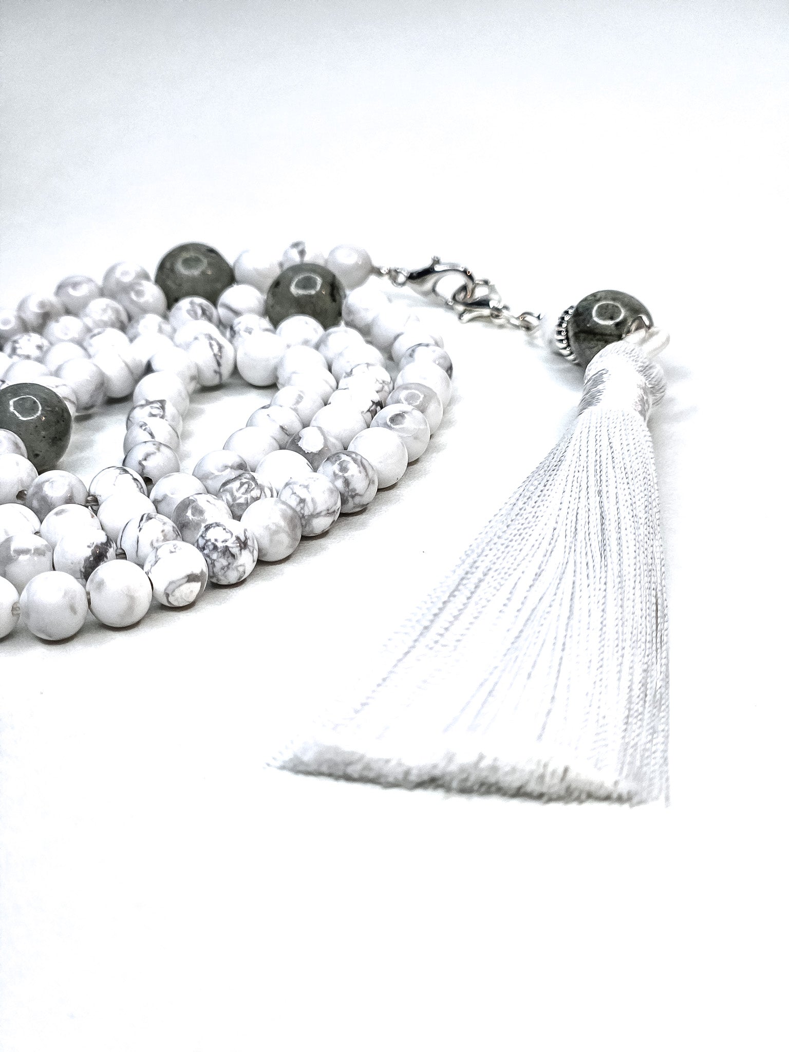 99-Bead Tasbih • Fajr • White howlite