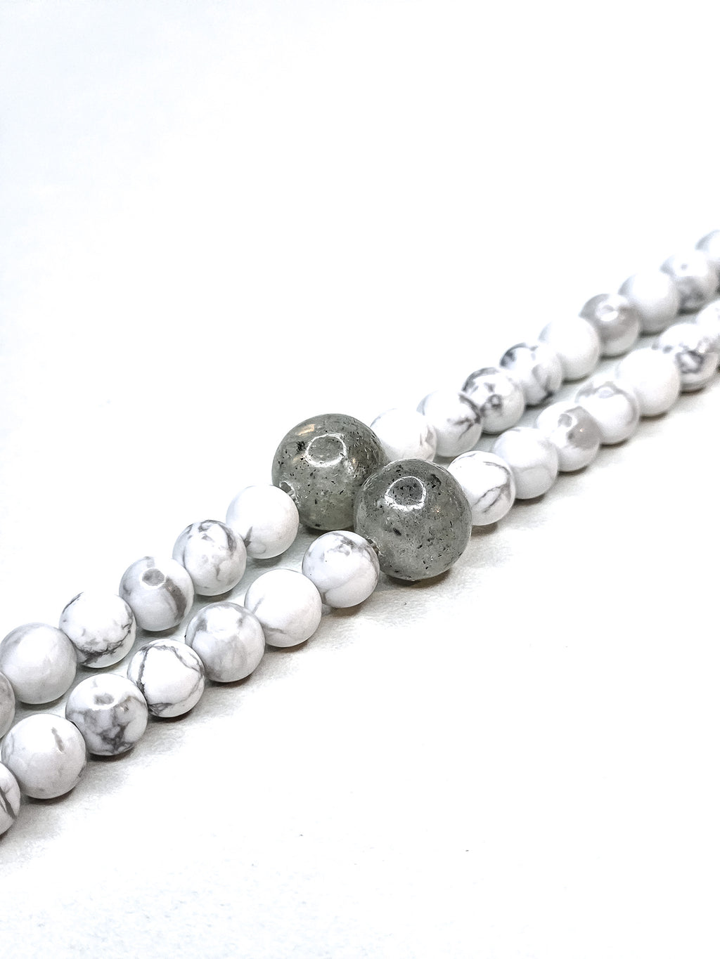 99-Bead Tasbih • Fajr • White howlite