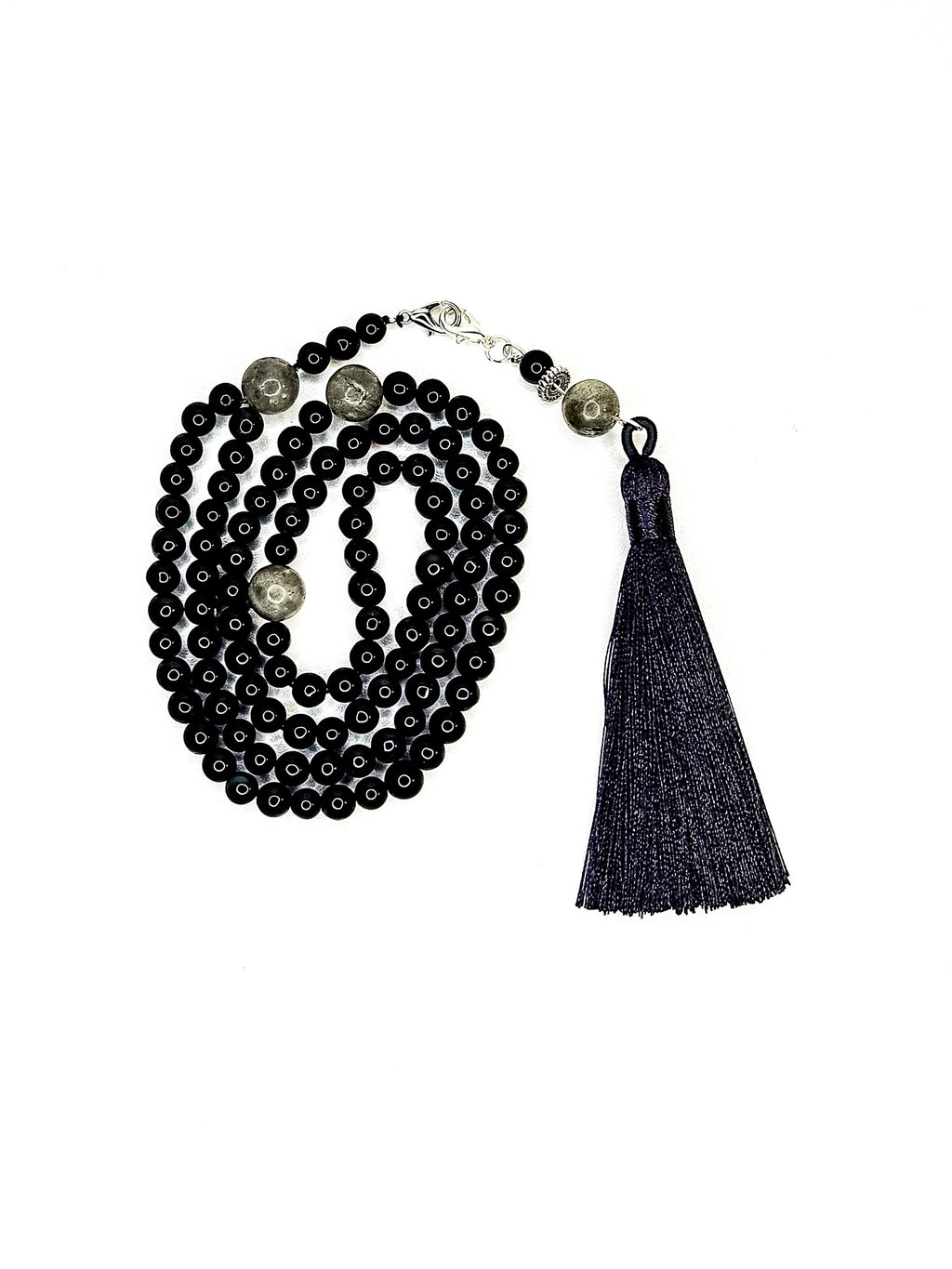 99-Bead Tasbih • Layl • Black obsidian
