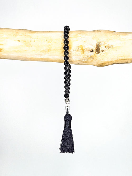 Tasbih bracelet • Layl • Black obsidian