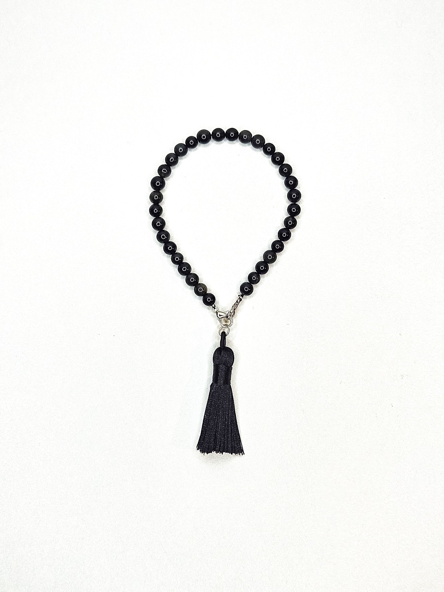 Tasbih bracelet • Layl • Black obsidian