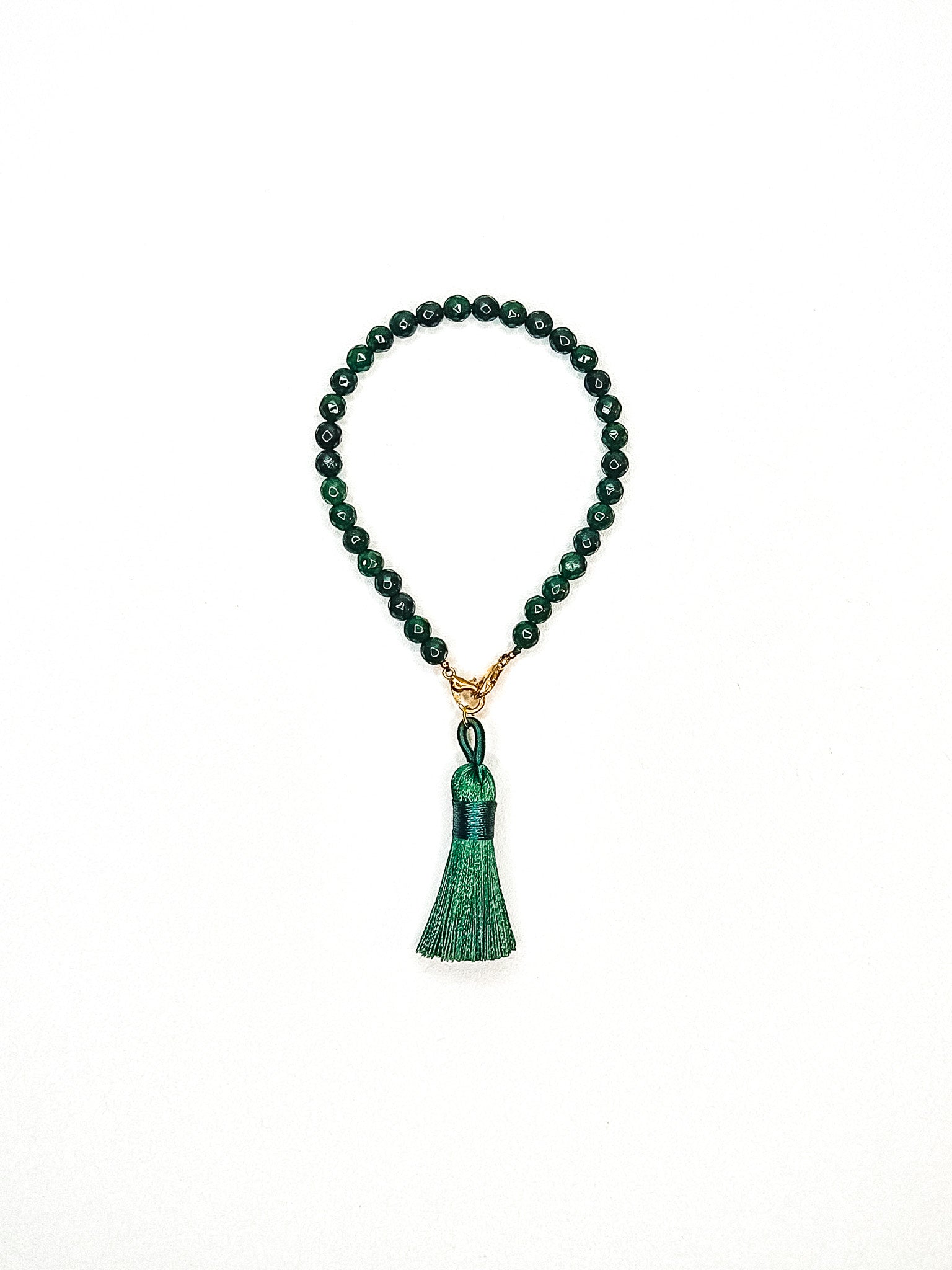 Tasbih bracelet • Sakinah • Emerald Jade