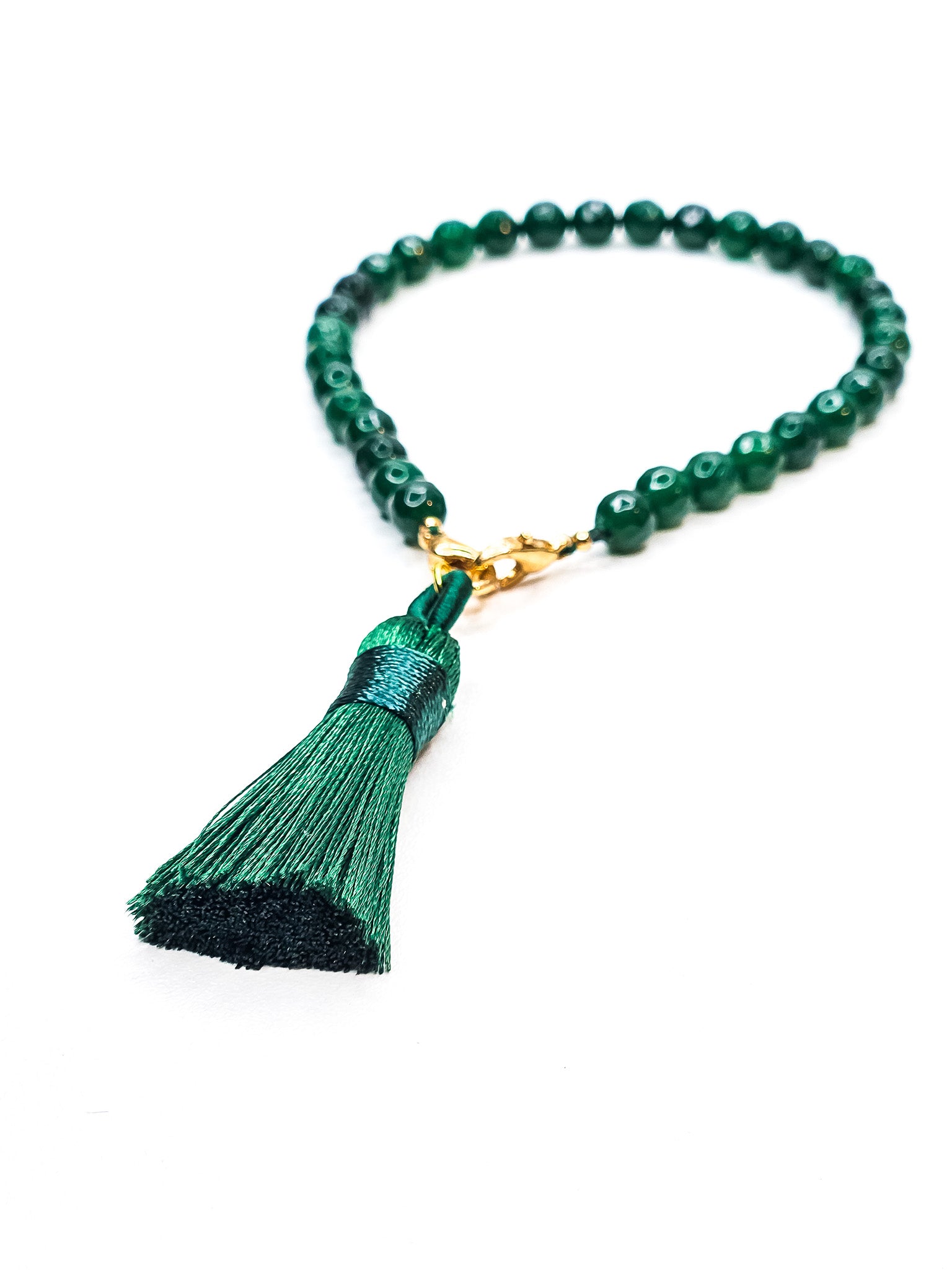 Tasbih bracelet • Sakinah • Emerald Jade