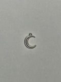 Pendentif lune argent 002