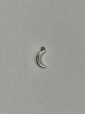 Pendentif lune argent 001