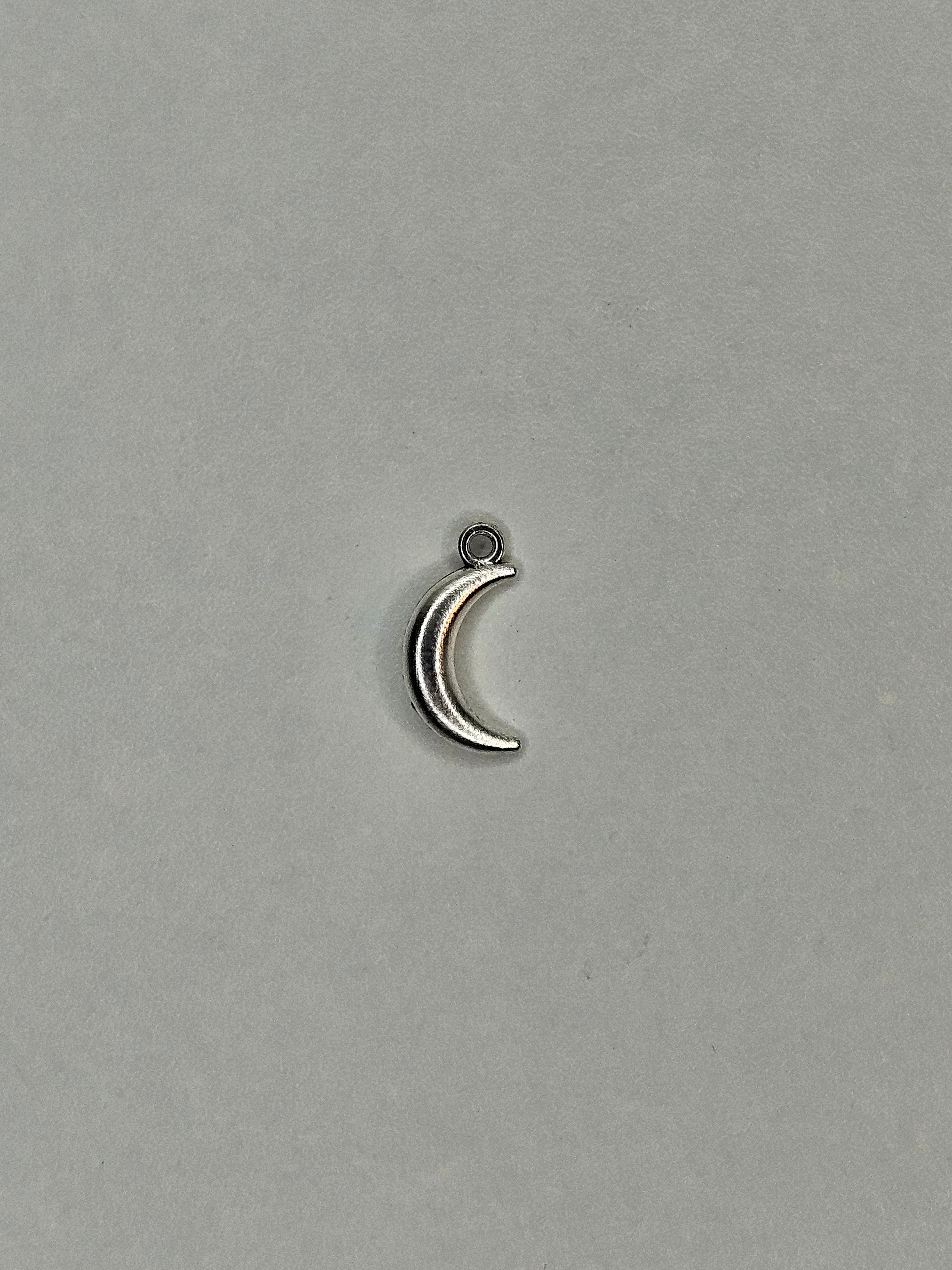 Pendentif lune argent 001