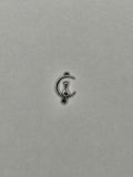 Pendentif lune + chat argent 002