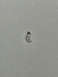 Pendentif lune argent 005