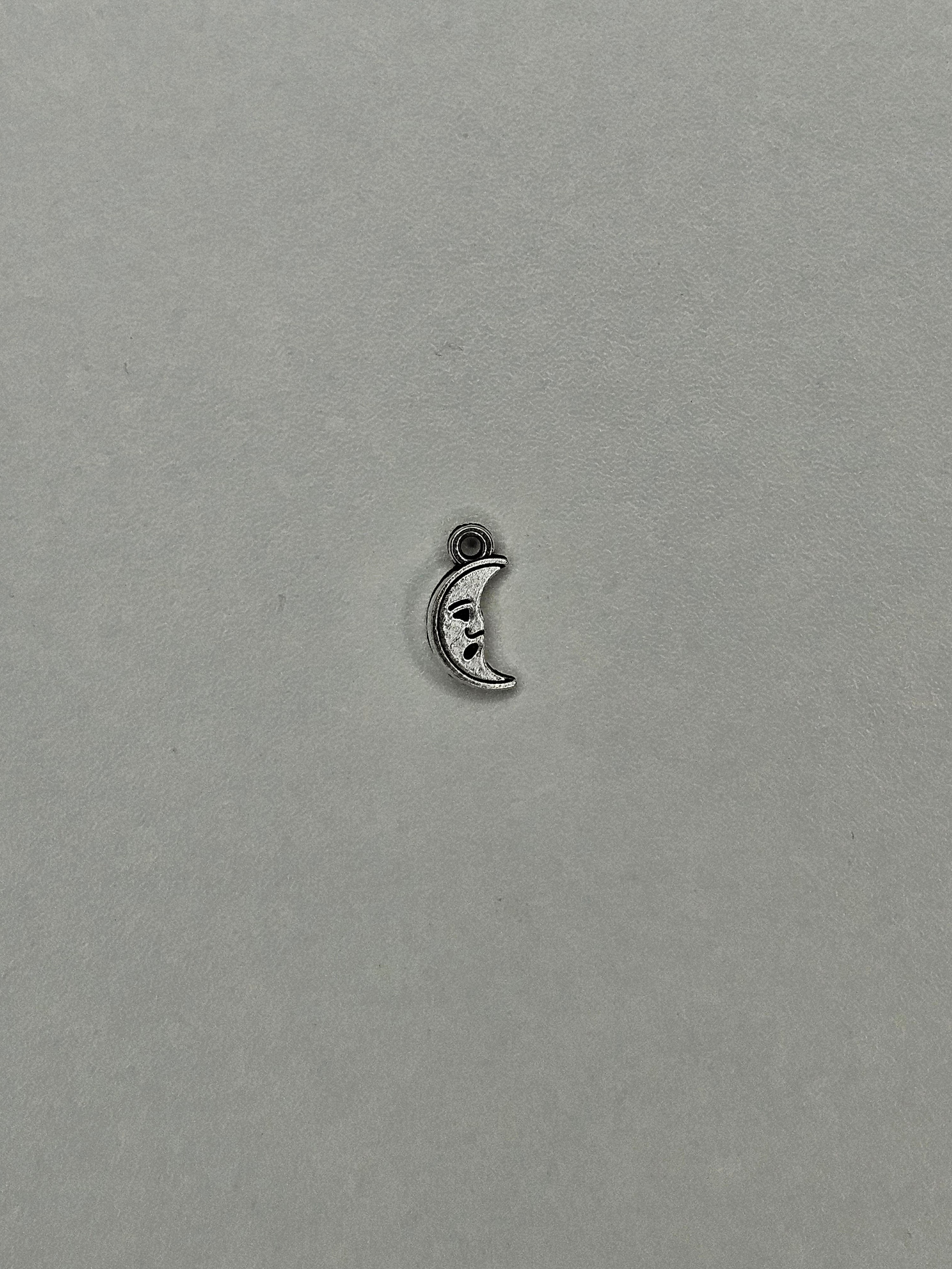 Pendentif lune argent 005