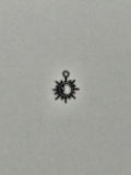 Pendentif lune + soleil argent 001