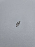 Pendentif plume argent 001