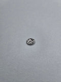 Pendentif rond argent 003