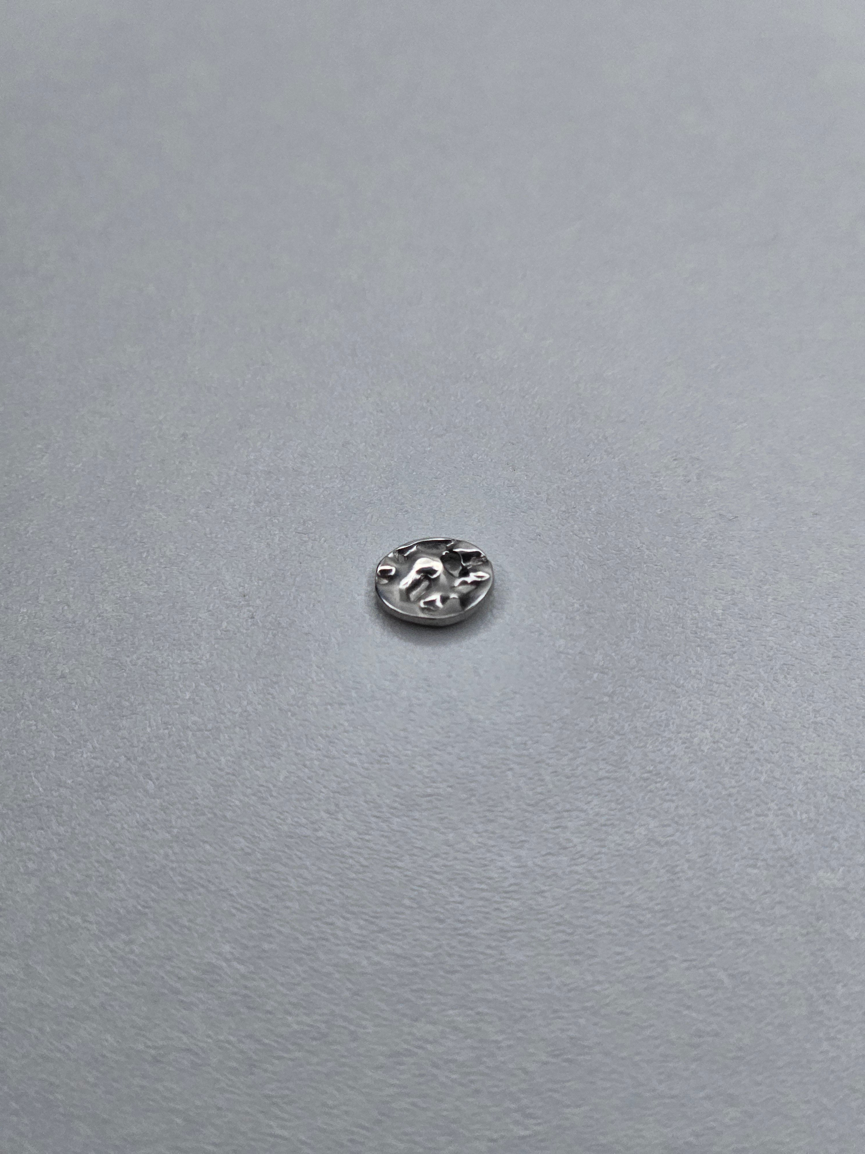 Pendentif rond argent 003