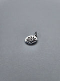 Pendentif soleil argent 005