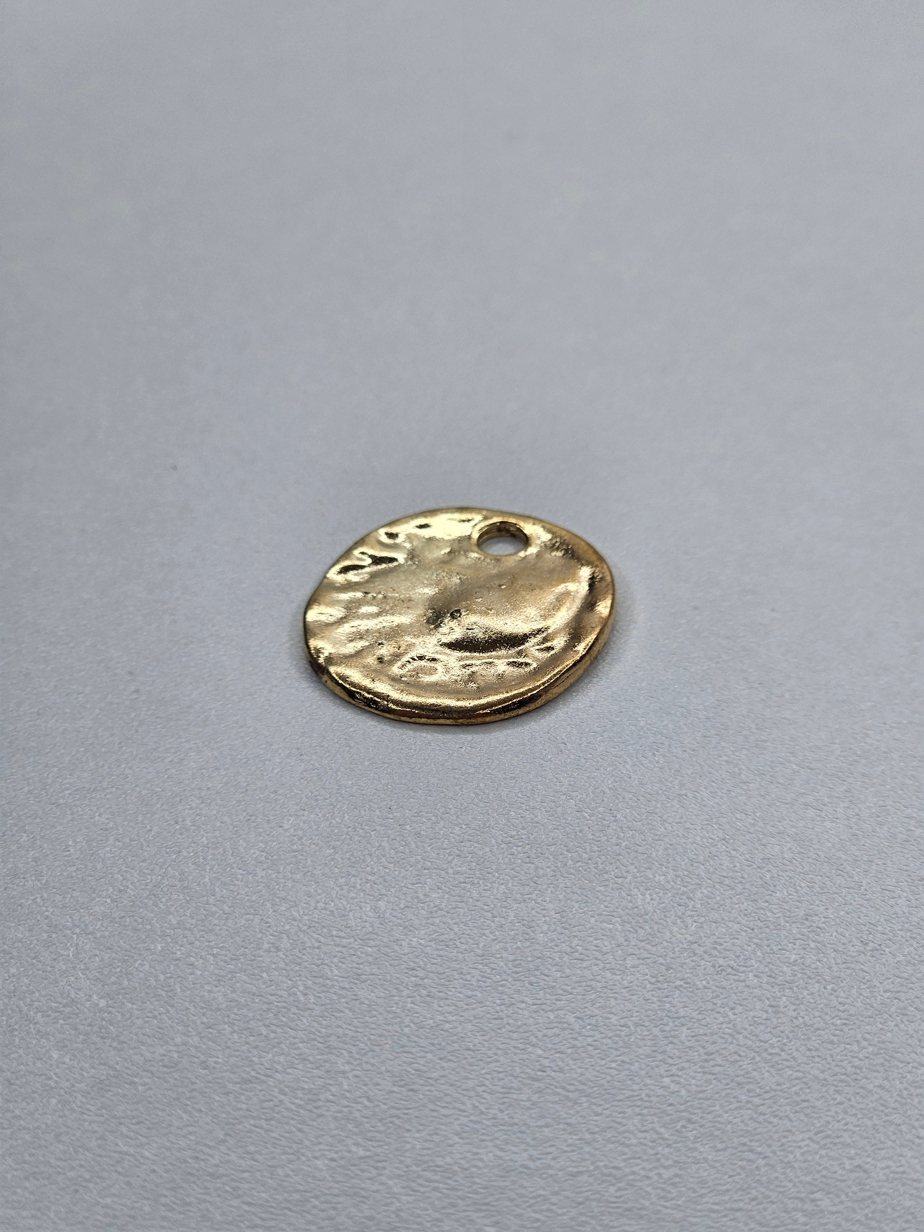 Pendentif rond or 002