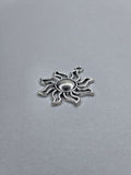 Pendentif soleil argent 007