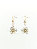 Boucles d'oreilles dorées • Soleil
