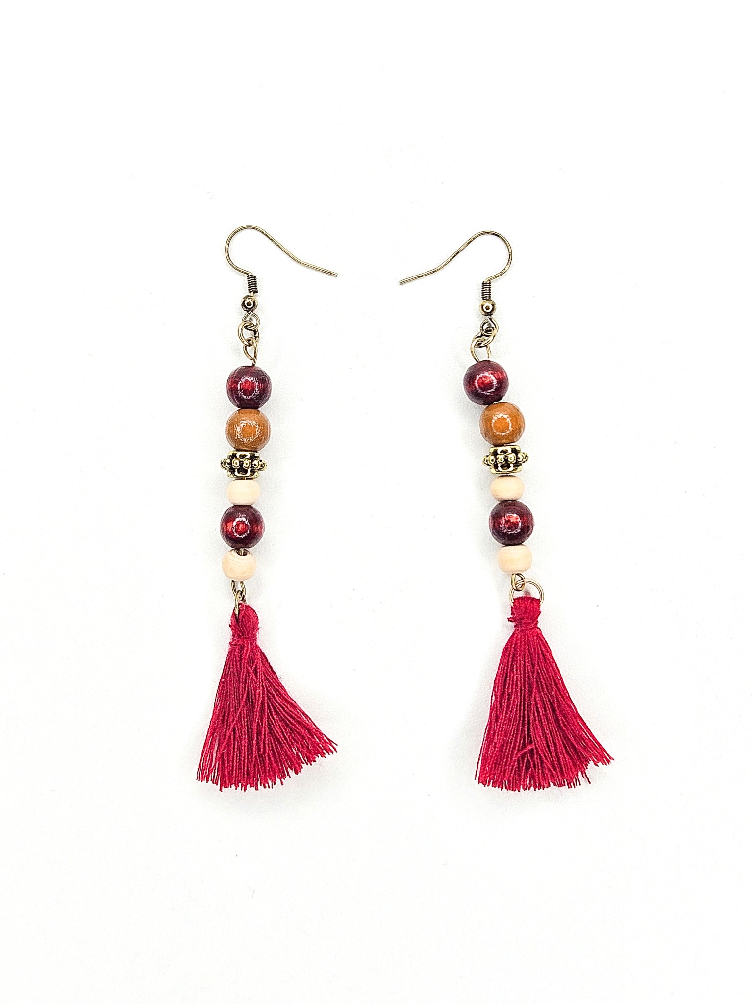 Boucles d'oreilles en bronze • Bois
