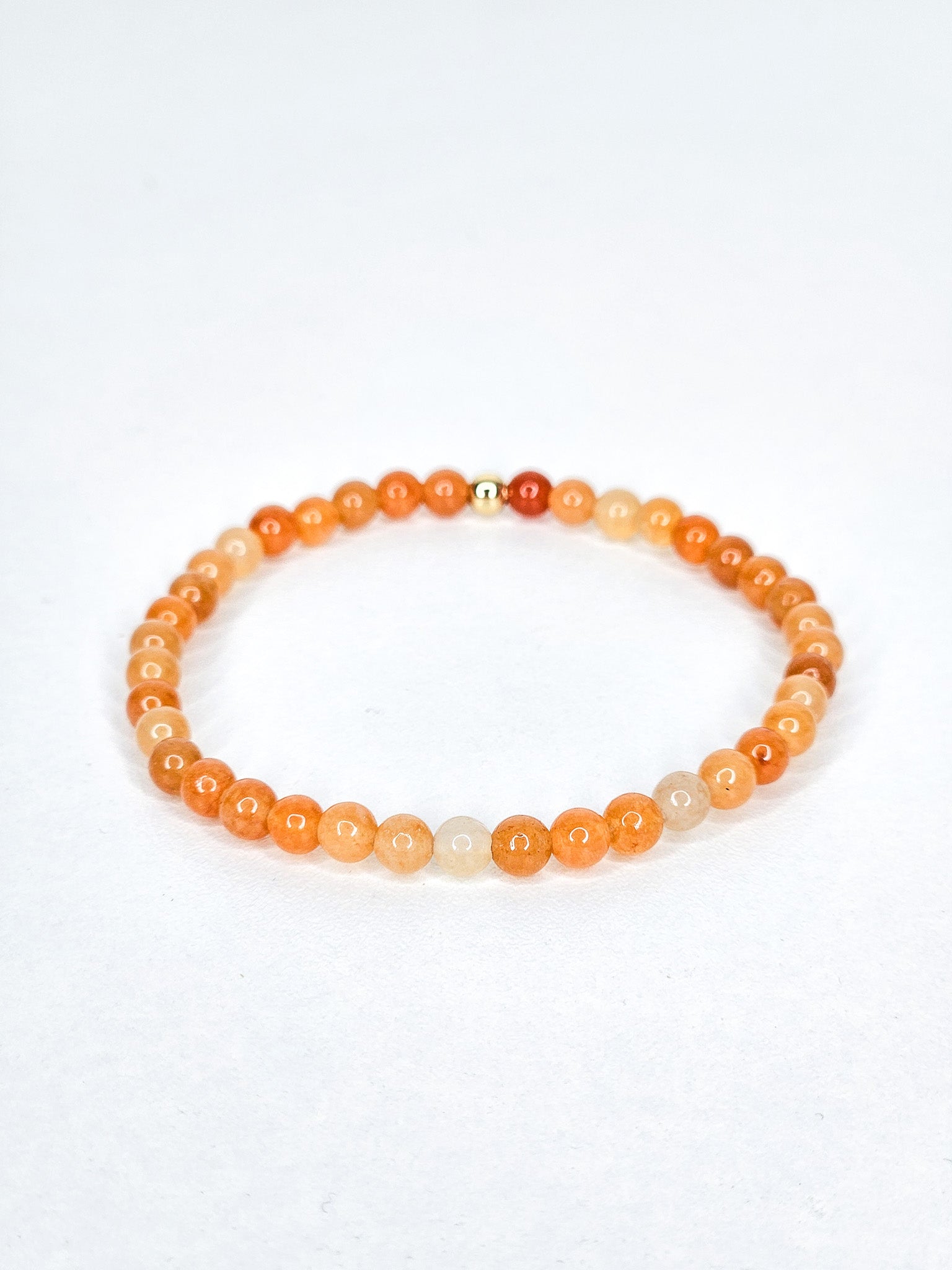 Bracelet • Aventurine orange (4 mm)