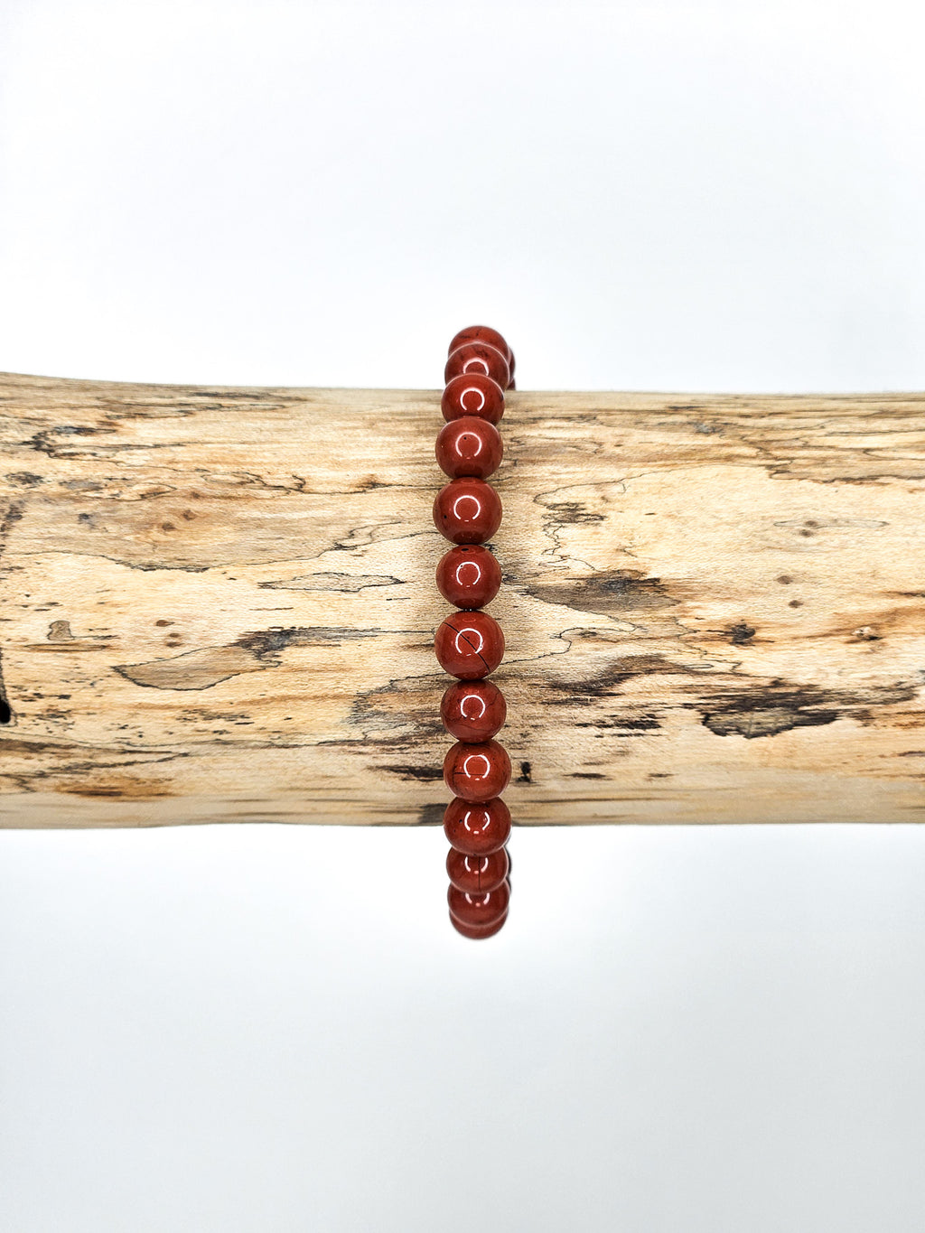 Bracelet • Jaspe rouge (6 mm)