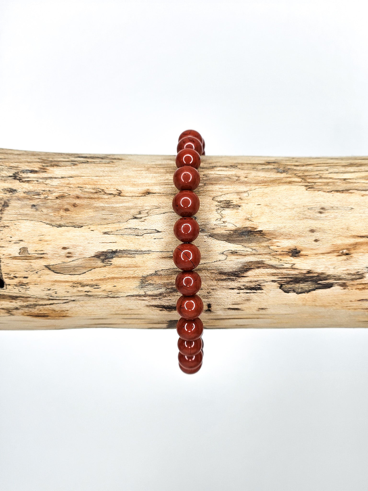 Bracelet • Jaspe rouge (6 mm)