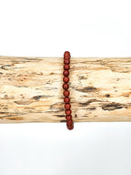 Bracelet • Jaspe rouge (4 mm)