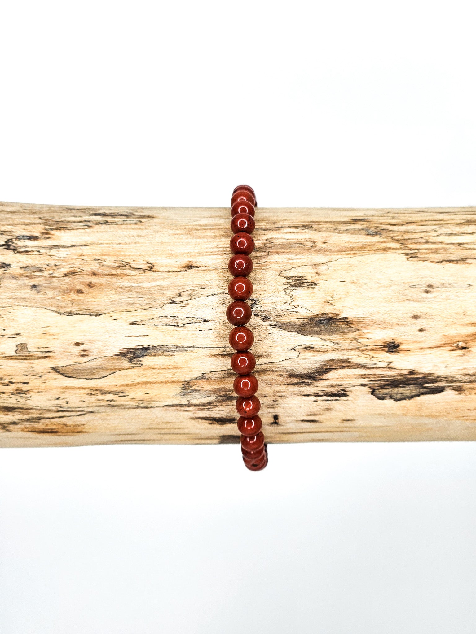 Bracelet • Jaspe rouge (4 mm)