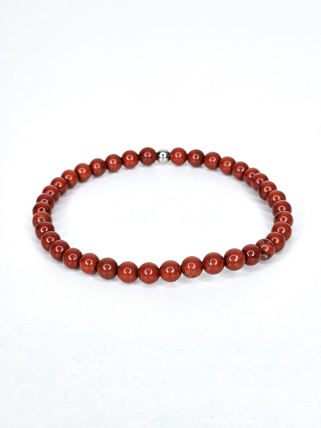 Bracelet • Jaspe rouge (4 mm)