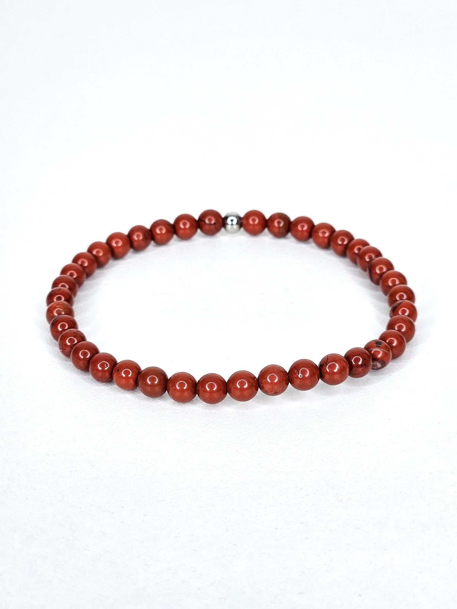 Bracelet • Jaspe rouge (4 mm)