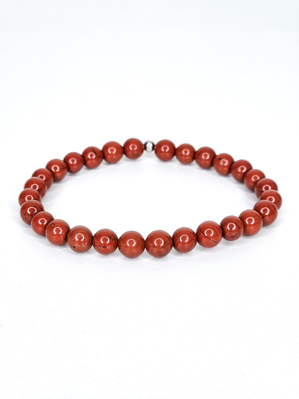 Bracelet • Jaspe rouge (6 mm)