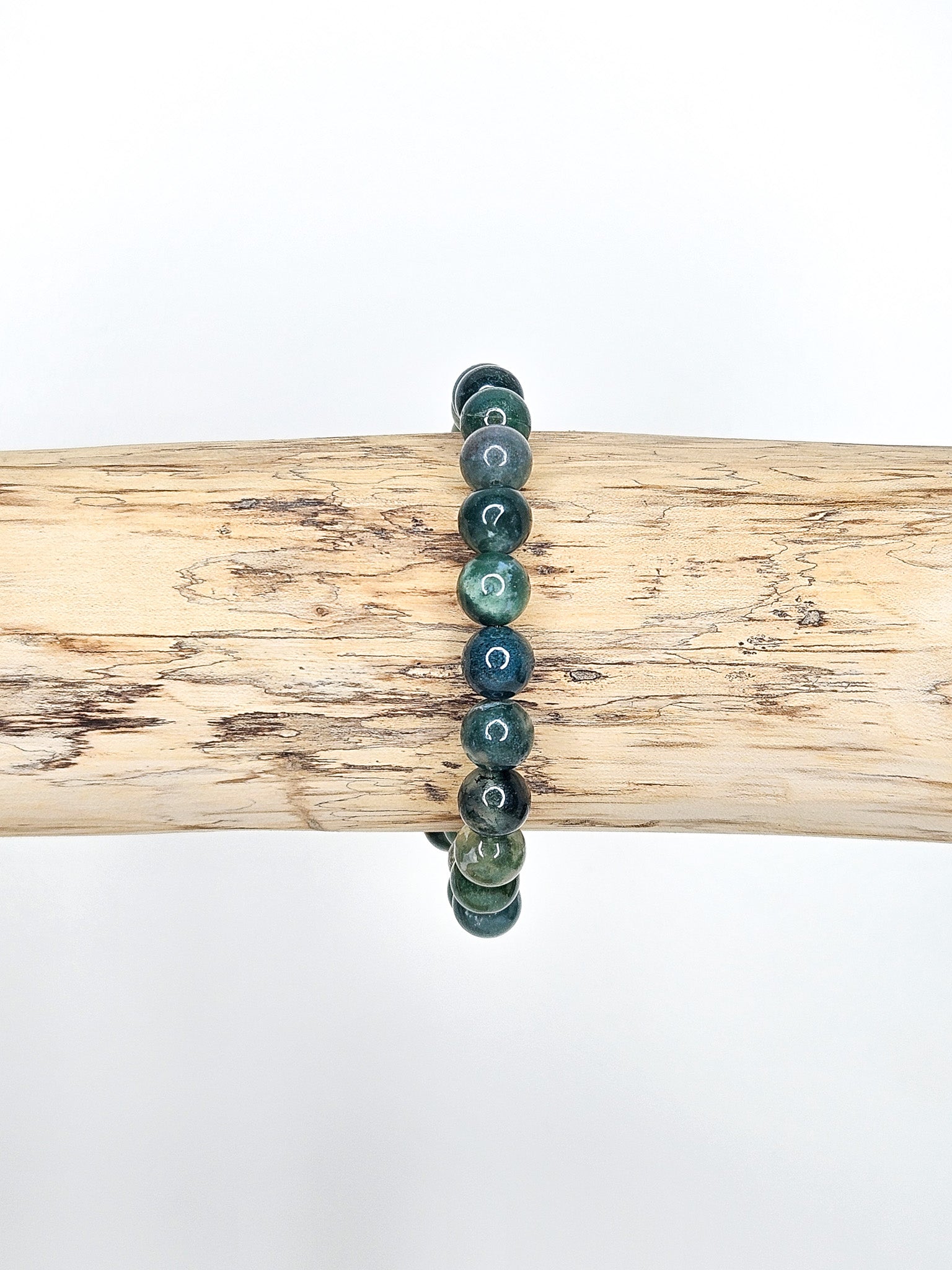 Bracelet • Agate mousse (8 mm)