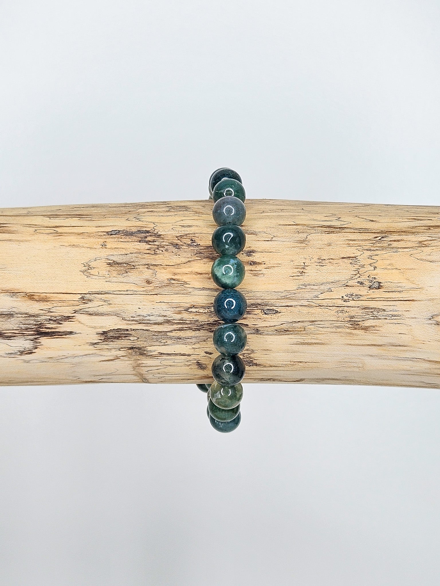 Bracelet • Agate mousse (6 mm)