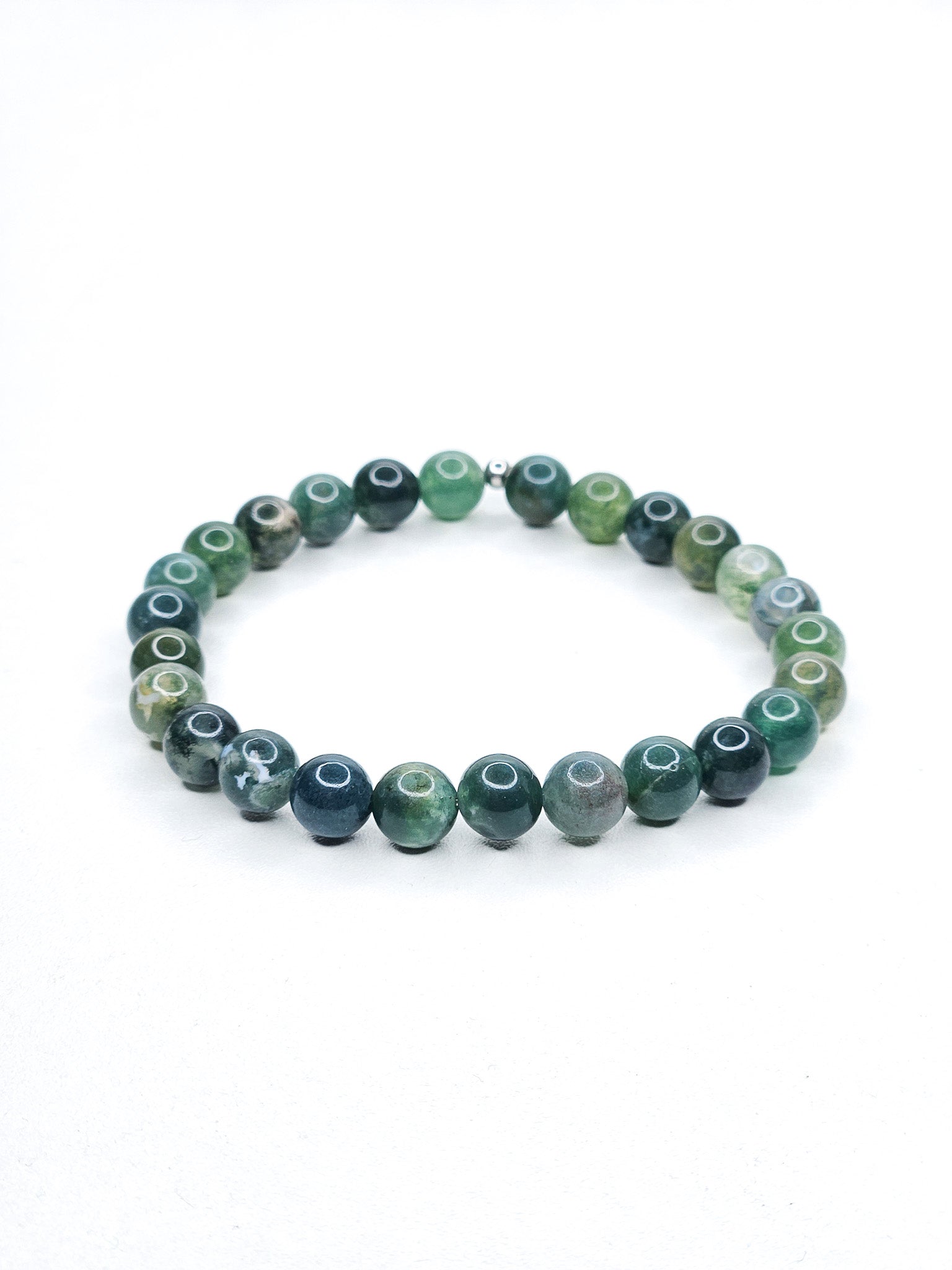 Bracelet • Agate mousse (8 mm)