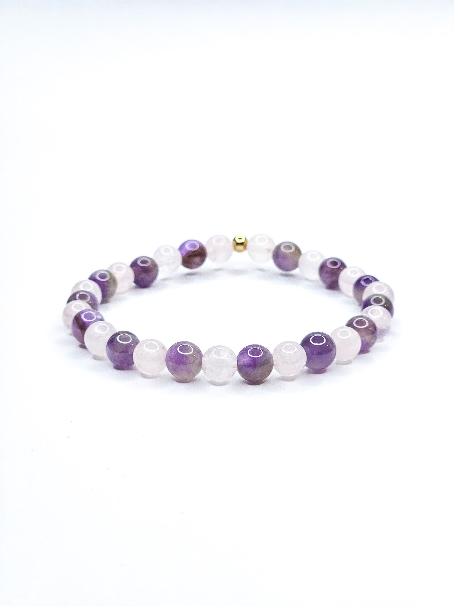 Bracelet • Améthyste & Quartz rose