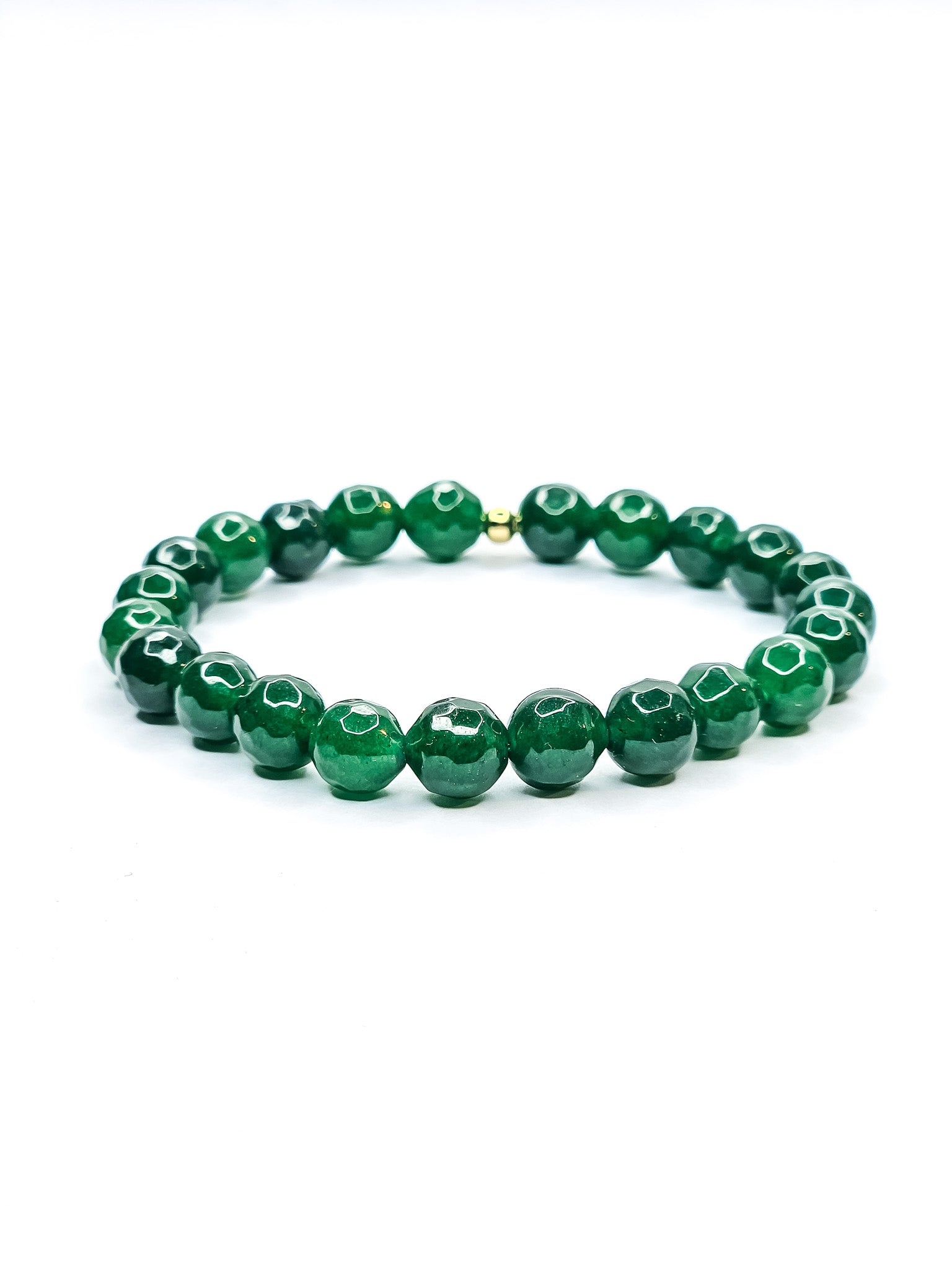 Bracelet • Jade émeraude (8 mm)