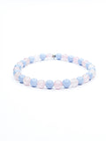 Bracelet • Birth • Angelite & Rose Quartz (6 mm)