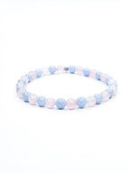 Bracelet • Birth • Angelite & Rose Quartz (6 mm)