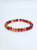 Bracelet • Orange Agate (6 mm)