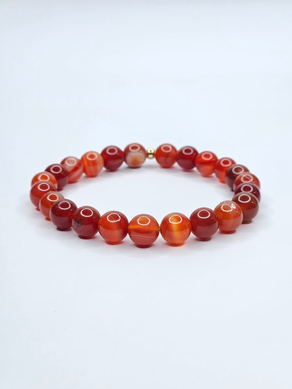 Bracelet • Orange Agate (8 mm)