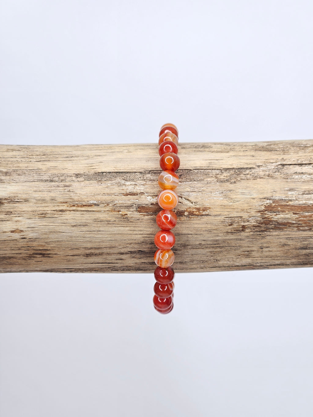 Bracelet • Orange Agate (8 mm)