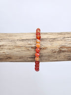 Bracelet • Orange Agate (8 mm)